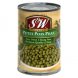 S&W petit pois peas vegetables Calories