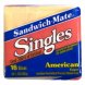 singles cheese food imitation pasteurized process, american flavor