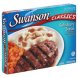 Swanson classics salisbury steak Calories