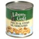Liberty Gold mushrooms, pieces & stems Calories
