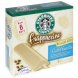 Starbucks Coffee frappuccino ice cream bars low fat, caffe vanilla Calories