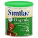 organic infant formula powder, with iron