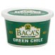 Bacas green chile hot Calories