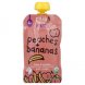 baby food organic, peaches + bananas, 4+ months