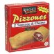 pizzones, sausage and cheese