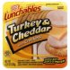 lunch combinations turkey & cheddar with crackers