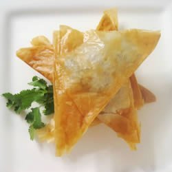 Phyllo Turnovers with Shrimp and Ricotta Filling