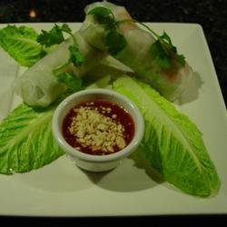 Thai Basil Rolls with Hoisin-Peanut Sauce