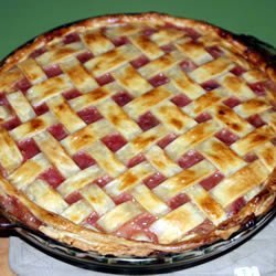 Fast Apple Rhubarb Pie
