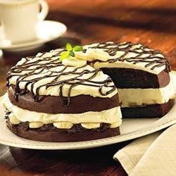 Chocolate Banana Cream Cake