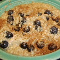 Power Oatmeal With Blueberries and Flax