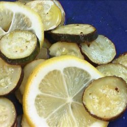 Roasted lemon zucchini