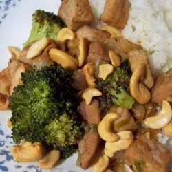 Stir Fried Pork With Broccoli and Cashews