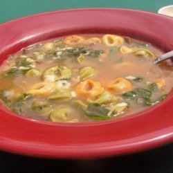 Spinach-Tomato Tortellini Soup