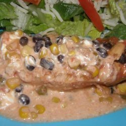 Low Fat Crock Pot Mexican Cheesy Chicken With Black Beans