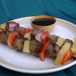 Ginger Beef and Pineapple Skewers