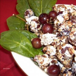 Cream Cheese Grapes With Nuts