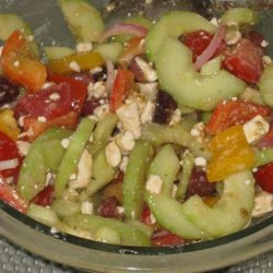 Greek Tomato Salad With Feta Cheese and Olives