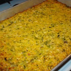 Low-Fat Broccoli, Rice And Cheese Casserole