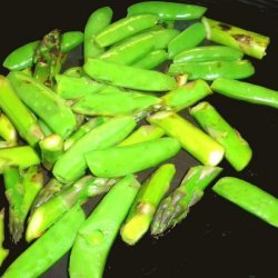 Sauteed Asparagus and Snap Peas