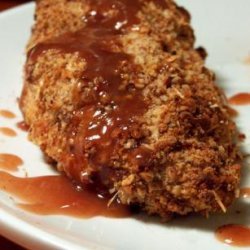 Pecan Crusted Chicken With Raspberry Drizzle