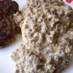 Super Sausage Gravy and Cheater Biscuits