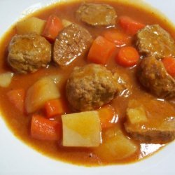 Crock Pot Meatball Stew