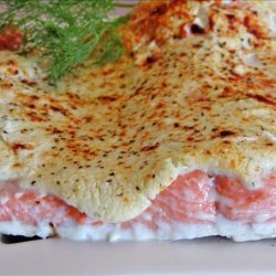 Low Fat Creamy Baked Salmon