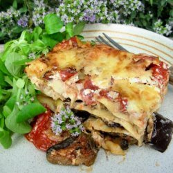 Roast Vegetable Lasagne With Spinach and Ricotta