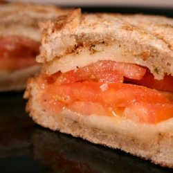 Grilled Provolone, Tomato and Oregano Sandwich