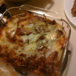Chicken Mole 'lasagna'.....easy and Good!