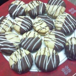 Chocolate Dipped Peanut Butter Sandwich Cookies