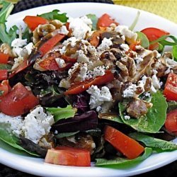 Pear & Walnut Salad With Balsamic Vinaigrette