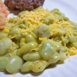 Lima Beans With Cheese
