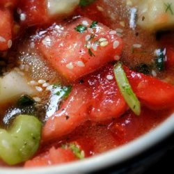 Za'atar Marinated Tomato Salad