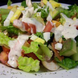 Bacon Lettuce Tomato (And More) Salad With Blue Cheese Dressing