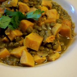 Lentils With Sweet Potatoes