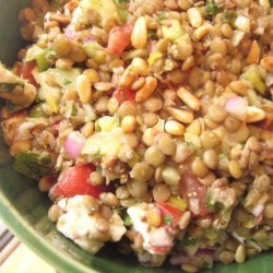 Lentil, Tomato, and Goat Cheese Salad