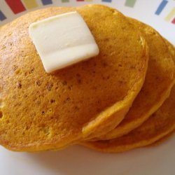 Pumpkin Ginger Pancakes With Ginger Butter