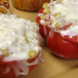 Stuffed Bell Peppers With Rice and Veggies