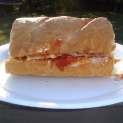 Touchdown Pepperoni Pizza Sandwich