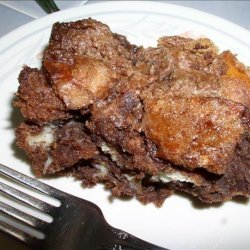 Sugar Topped Chocolate Bread Pudding