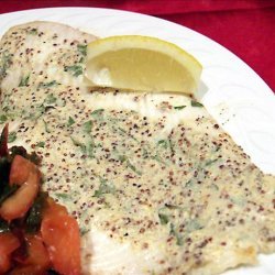 Broiled Sole With Mustard Sauce