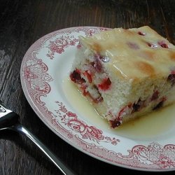 Cranberry Dessert Cake With Butter Sauce