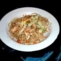 Cold Sesame Noodles With Shredded Chicken