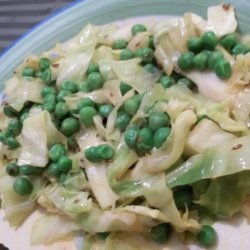 Cabbage With Green Peas