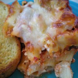 Baked Ziti With Thick Rich Meat Sauce