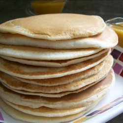Fluffy Pancakes With Orange Maple Syrup