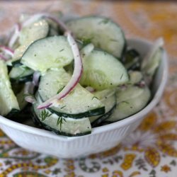 Creamy Cucumber Salad With Dill