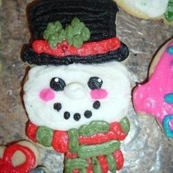 Christmas cookie icing